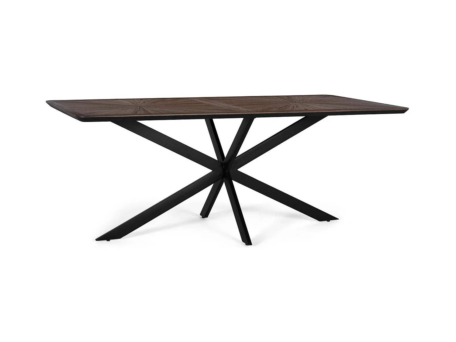 Table à manger en bois de teck recyclé 200 cm