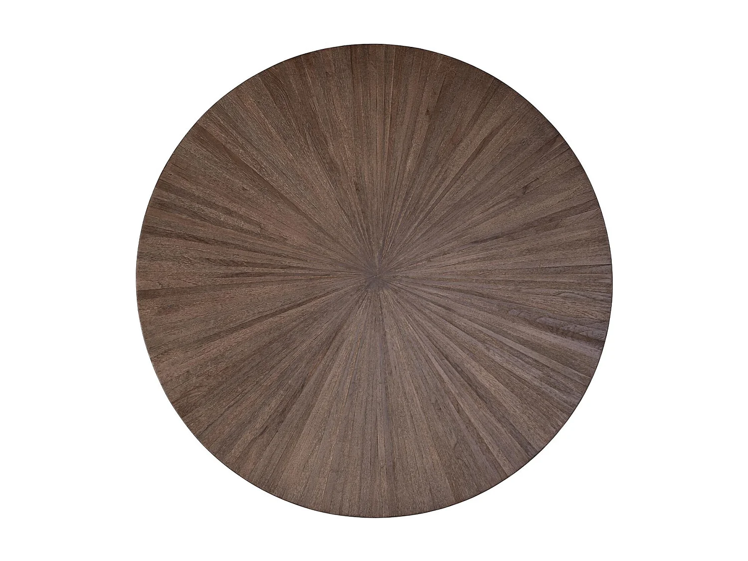 Table à manger ronde en bois de teck recyclé, diamètre 120 cm