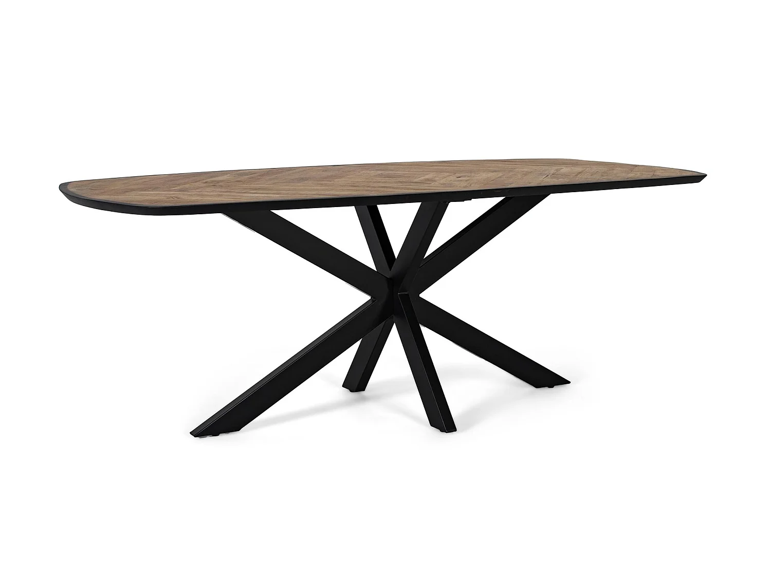 Tables de salle à manger en bois de manguier 220 cm, style rustique moderne - 79 x 220 x 100