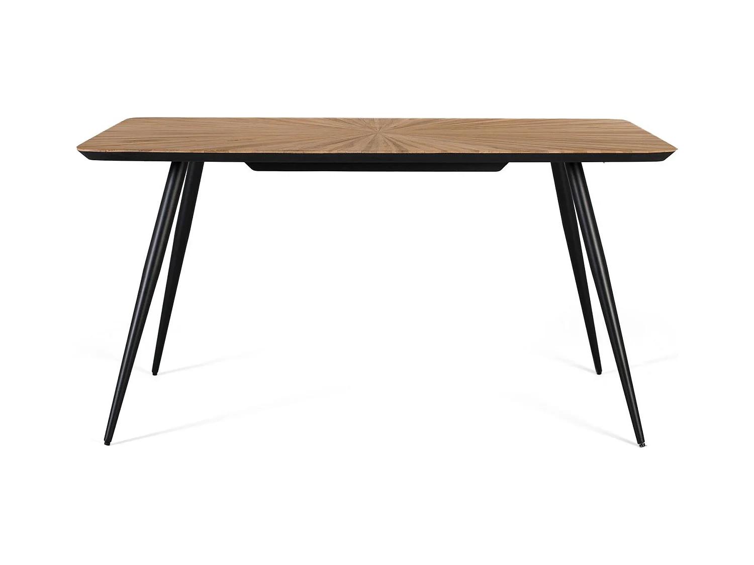 Table à manger en bois de teck recyclé 150 cm