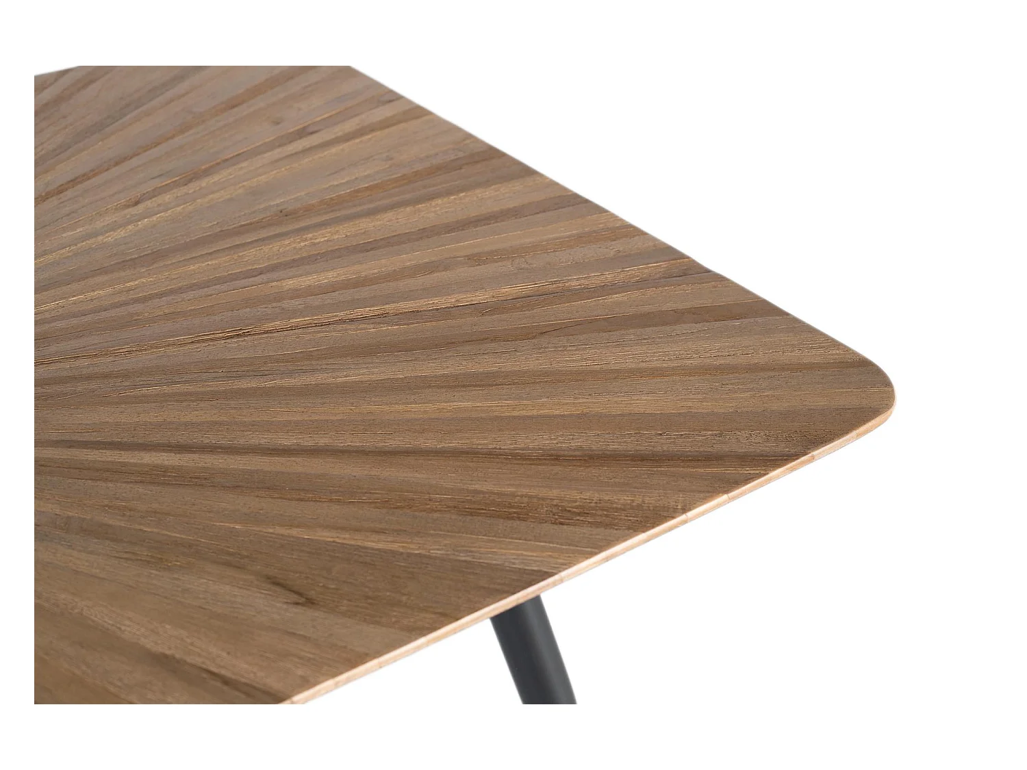 Table à manger en bois de teck recyclé 150 cm