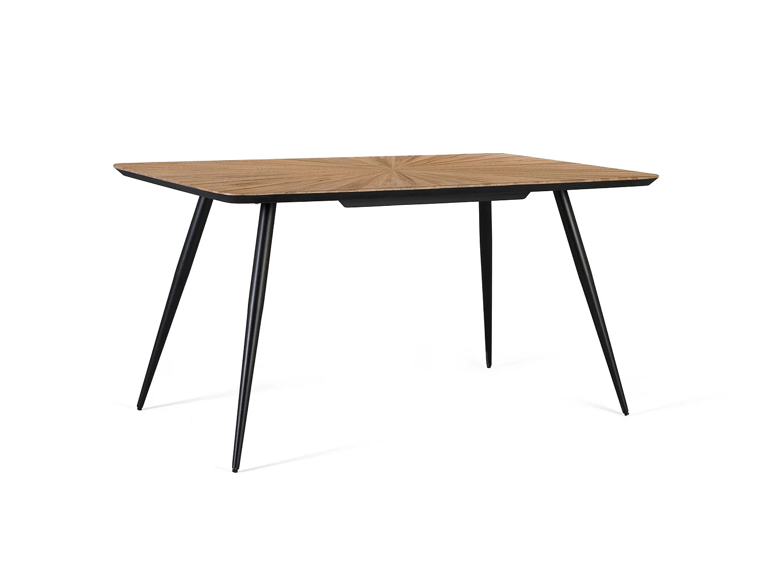 Tavoli da pranzo in legno di teak riciclato, stile rustico moderno, 150 cm - 77x150x90