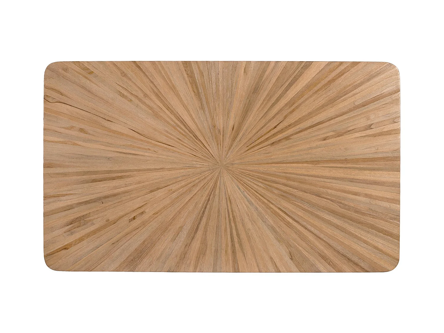 Tavoli da pranzo in legno di teak riciclato, stile rustico moderno, 150 cm - 77x150x90