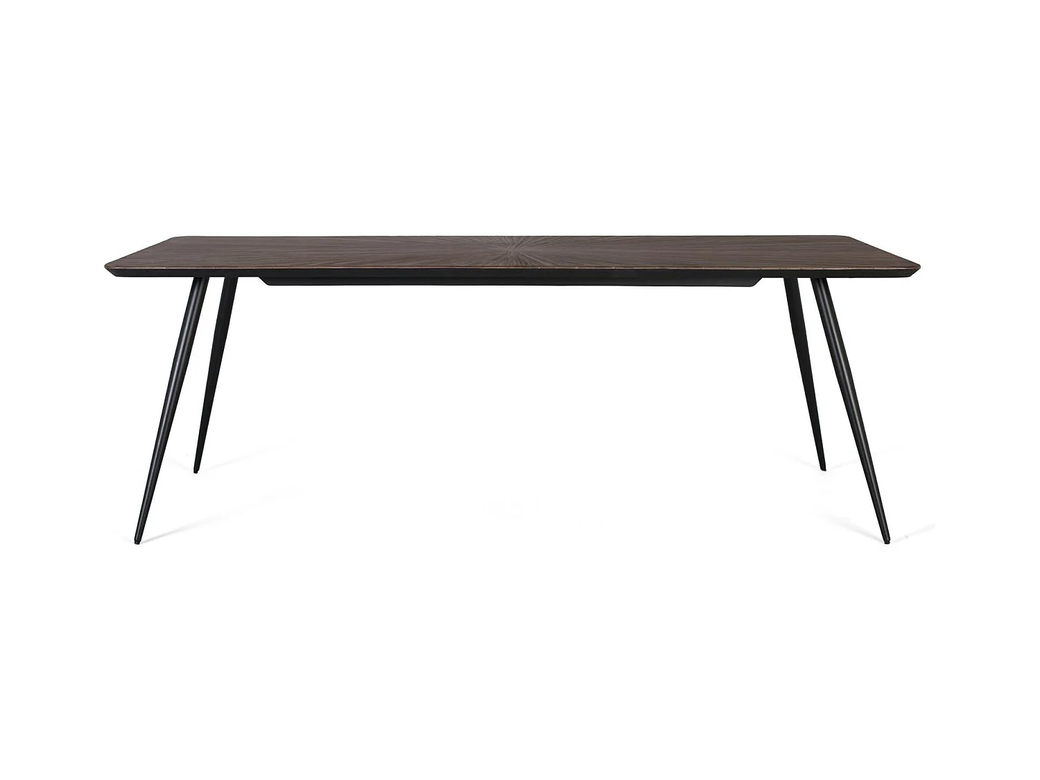 Table à manger avec plateau rectangulaire en teck 220 cm