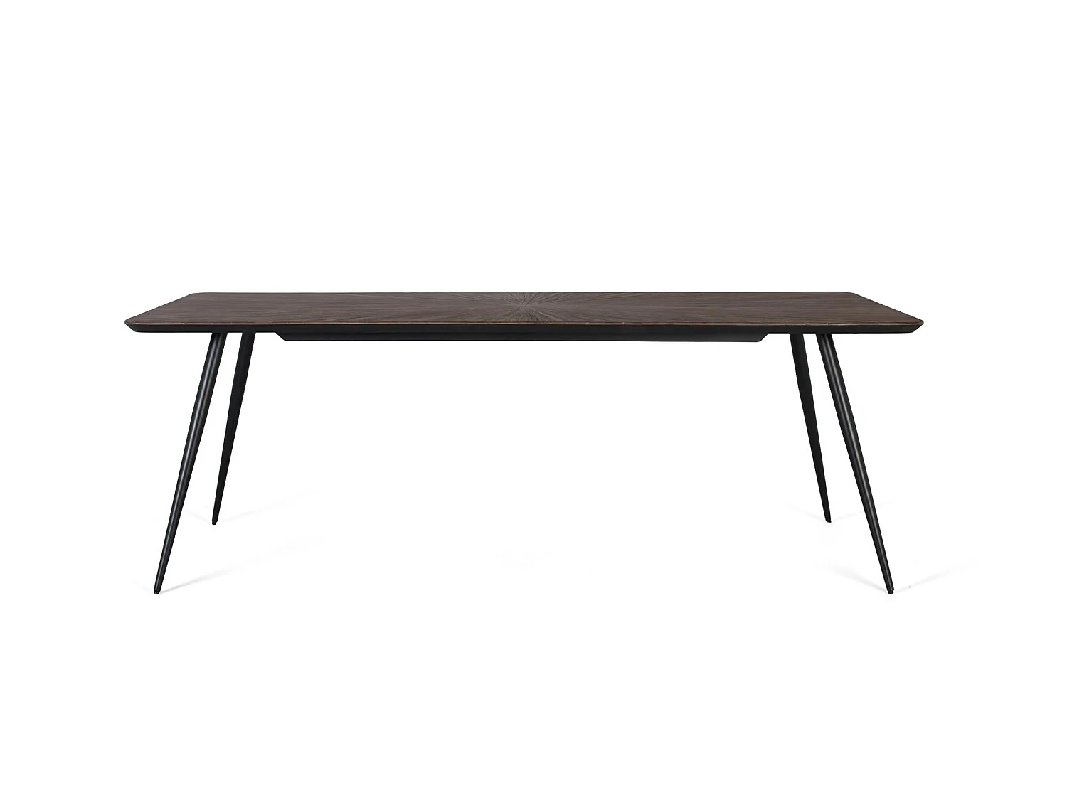 Mesas de jantar em madeira de teca reciclada, estilo retrô moderno, 220 cm - 77 x 220 x 100 mm