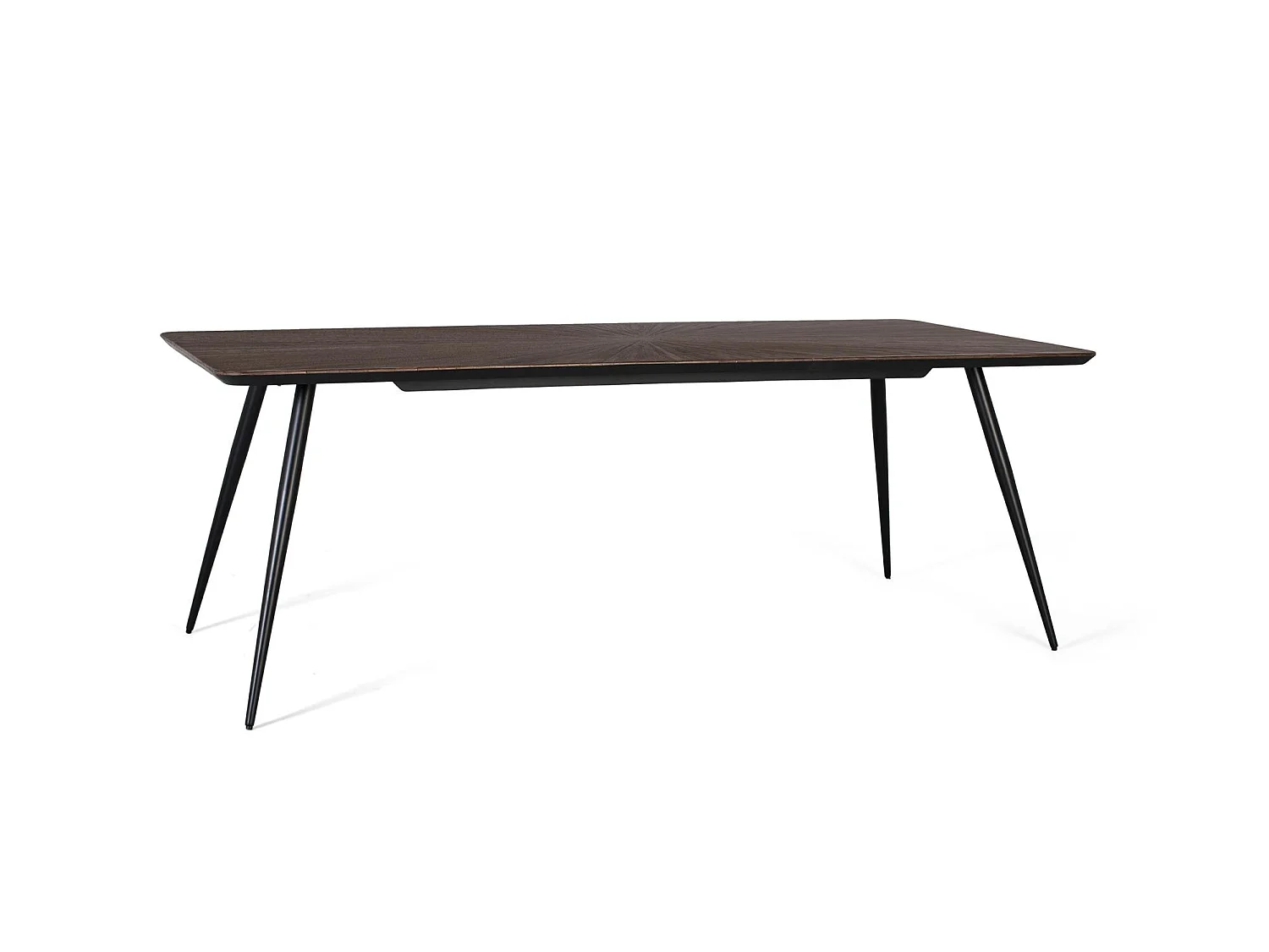 Mesas de jantar em madeira de teca reciclada, estilo retrô moderno, 220 cm - 77 x 220 x 100 mm