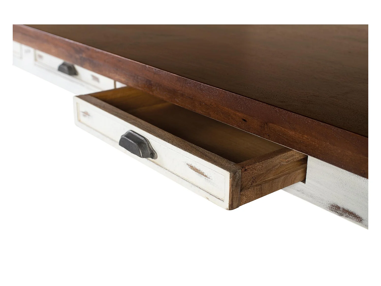 Mesa de comedor en madera de mango y patas torneadas 240 cm