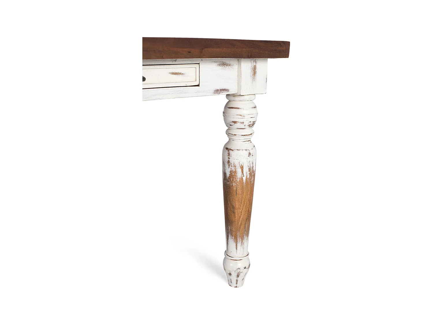 Mesa de comedor en madera de mango y patas torneadas 240 cm