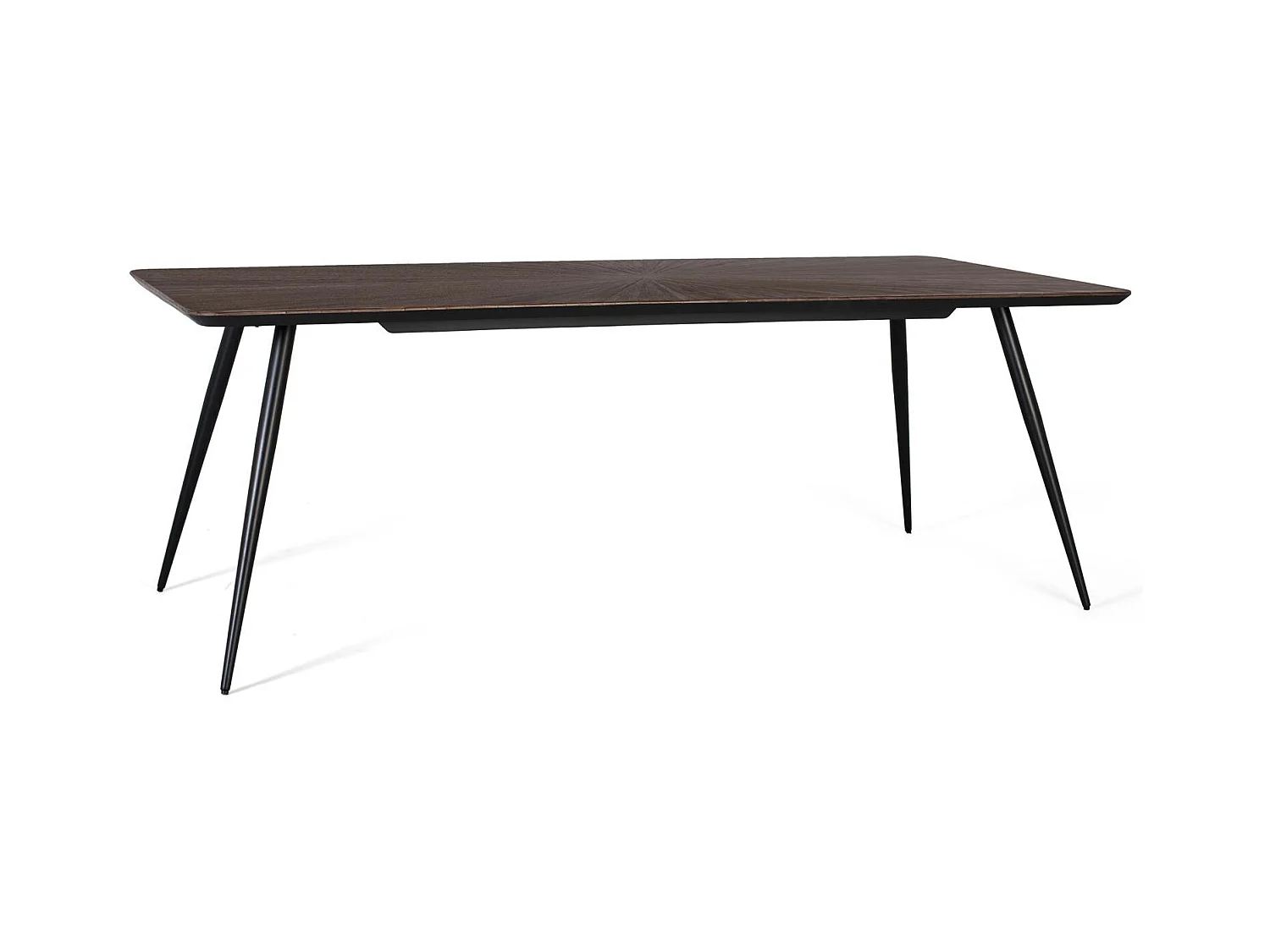 Table à manger avec plateau rectangulaire en teck 200 cm
