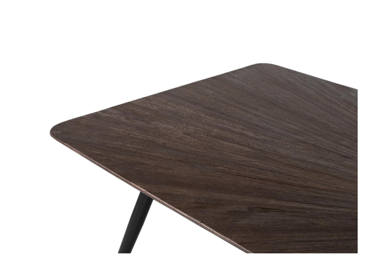 Table à manger avec plateau rectangulaire en teck 200 cm