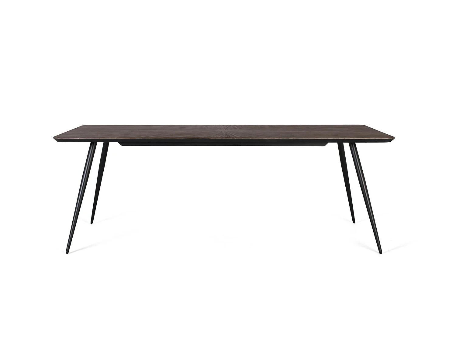 Tables de salle à manger en bois de teck recyclé 200 cm, style rétro moderne - 77 x 200 x 100