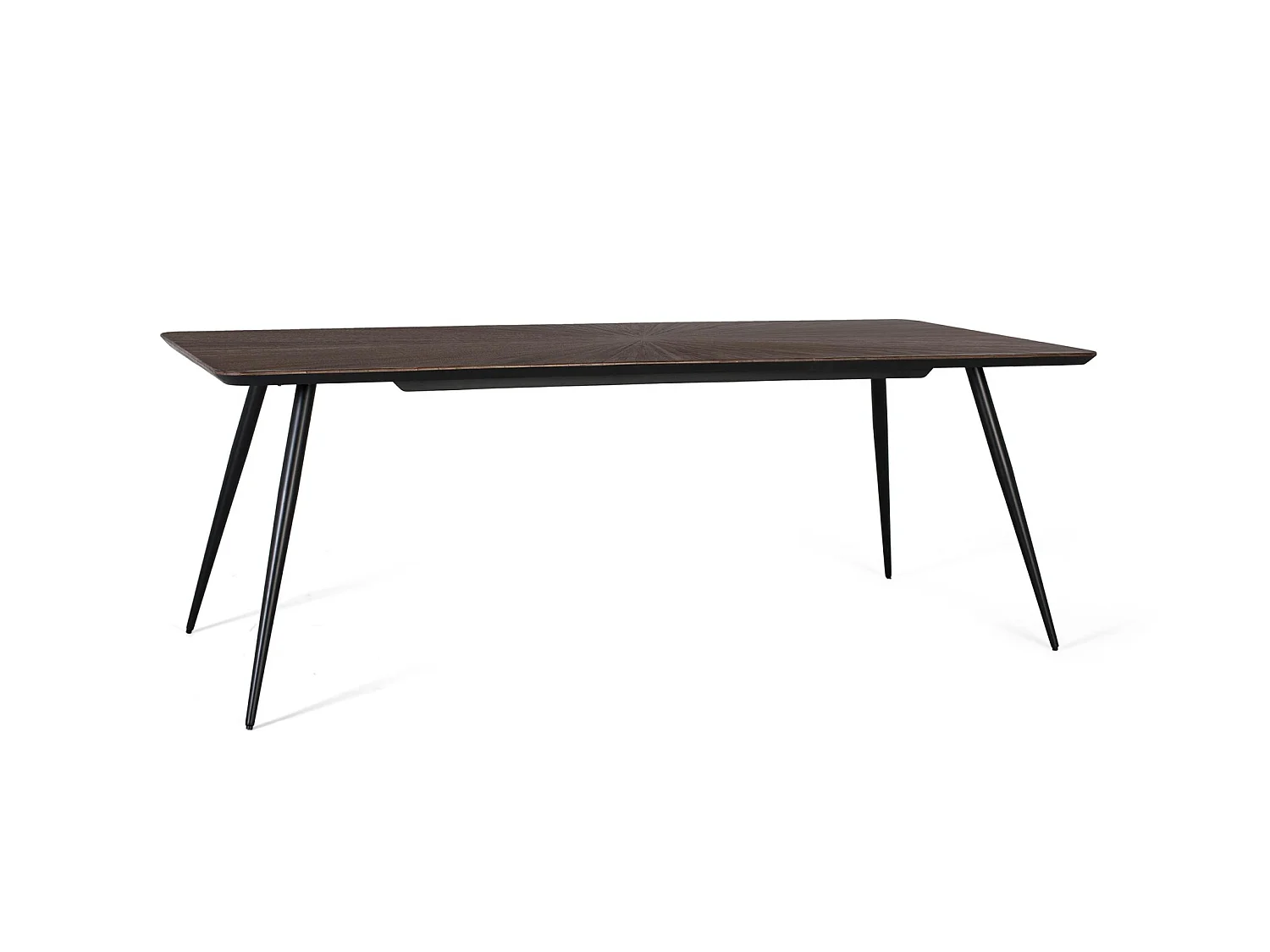Tables de salle à manger en bois de teck recyclé 200 cm, style rétro moderne - 77 x 200 x 100