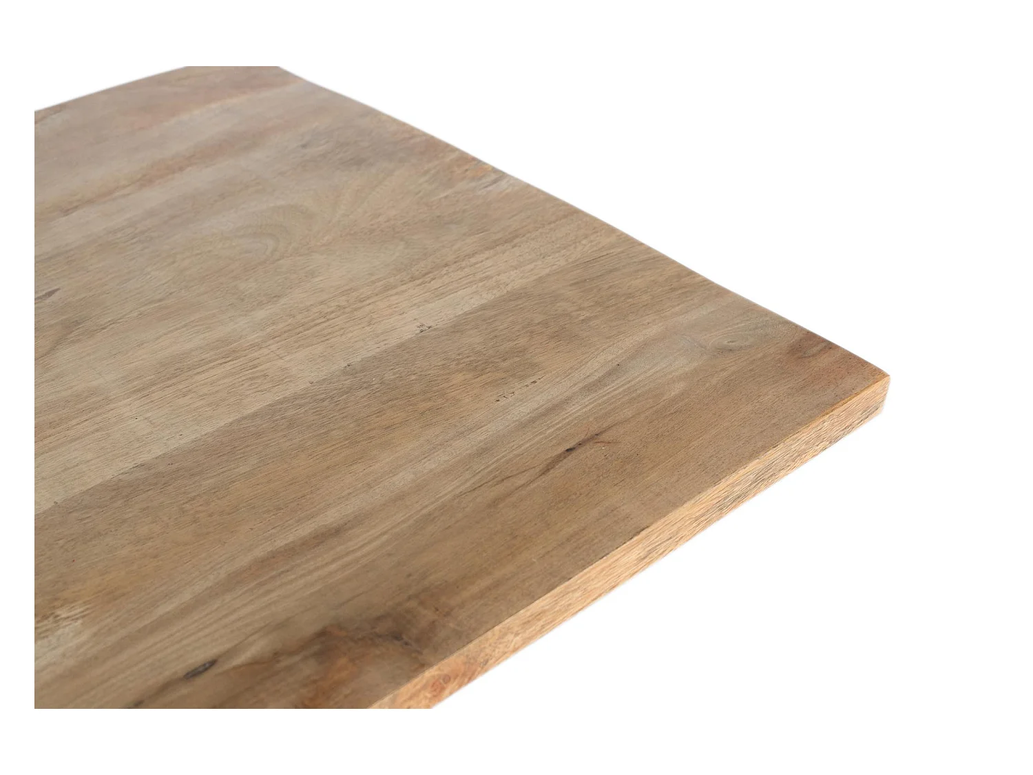 Table basse en bois de manguier massif avec pieds croisés