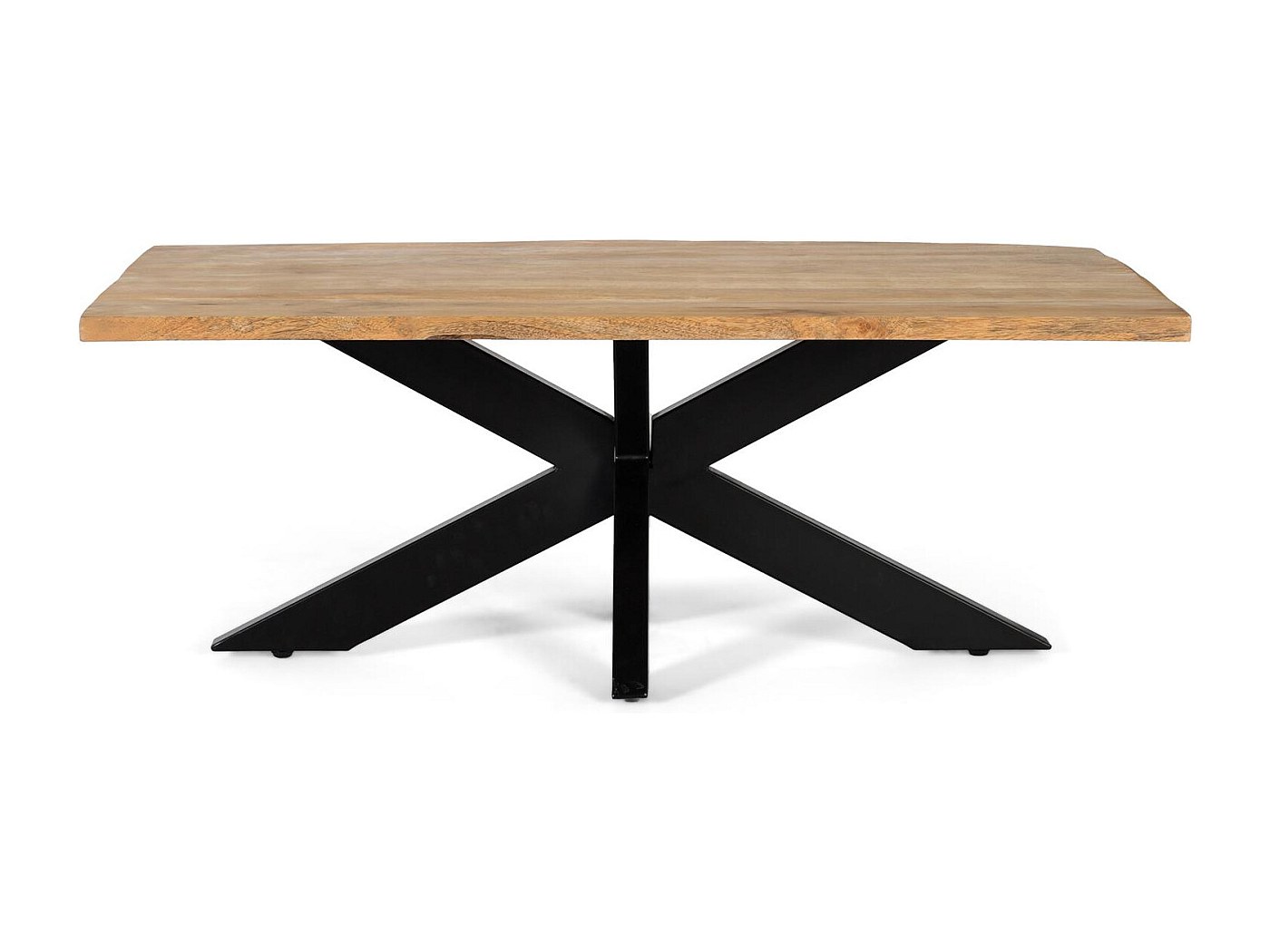 Table à Manger Bois Manguier Massif Miliboo – Style Industriel 160x90 Cm
