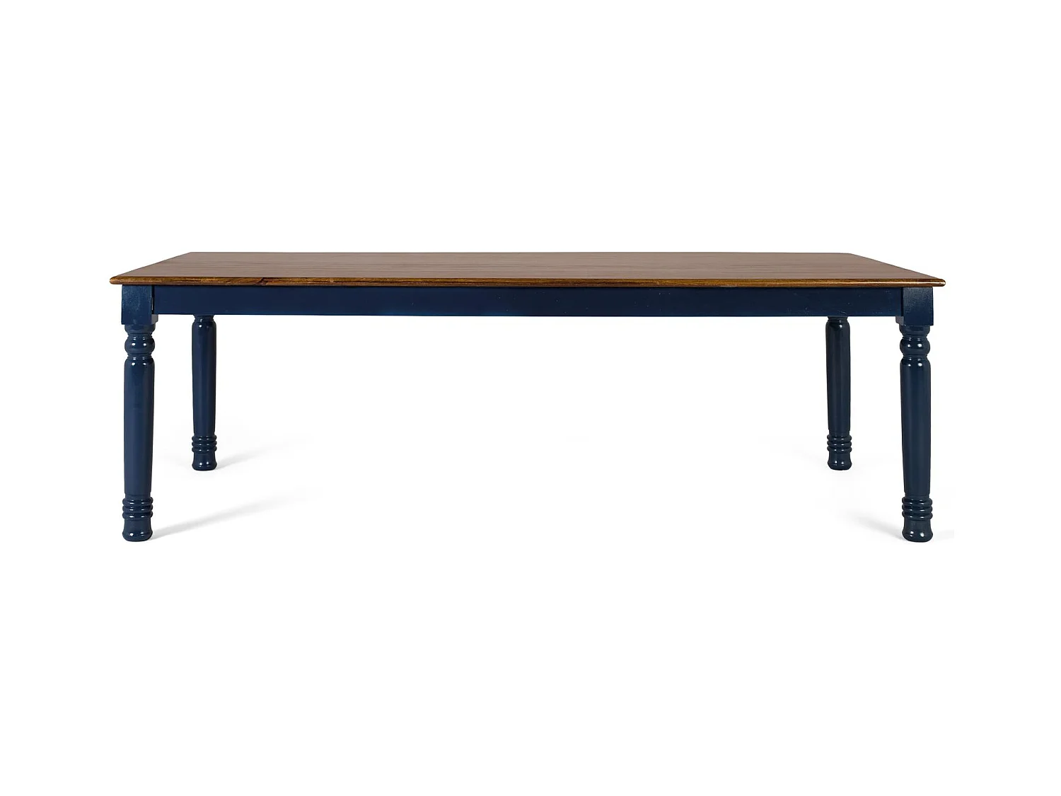 Table à manger avec plateau rectangulaire en bois de manguier 210 cm