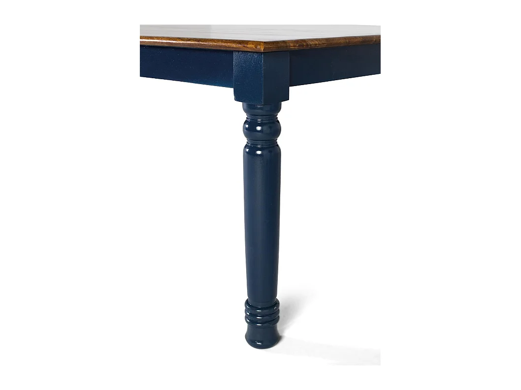 Table à manger avec plateau rectangulaire en bois de manguier 210 cm