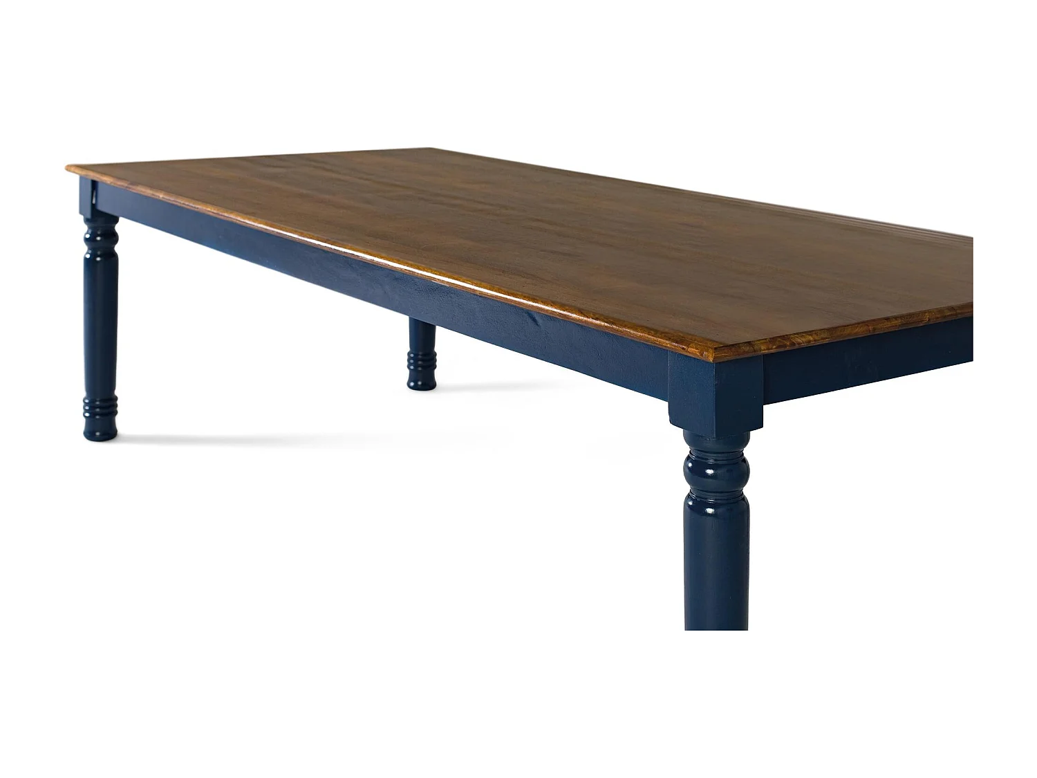 Mesa de manjedoura com prato retangular em madeira de manjedoura, 210 cm