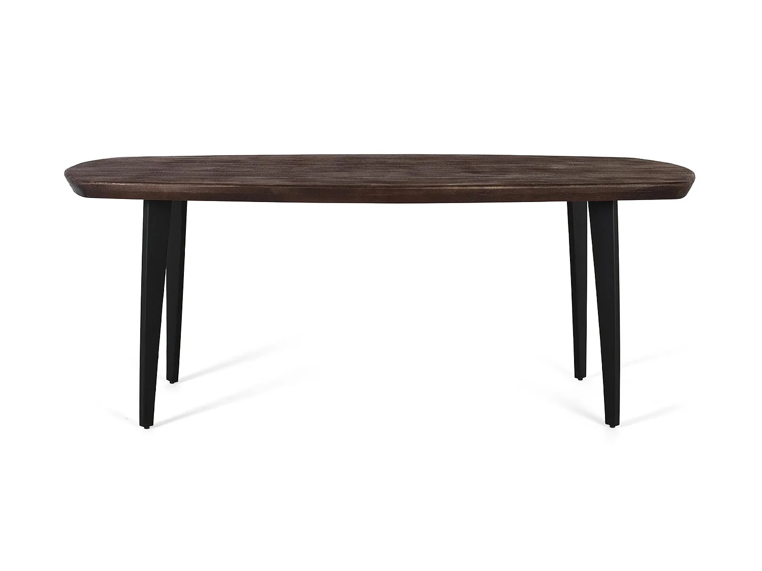 Tables de salle à manger en bois de manguier 200 cm, style rustique moderne - 77 x 200 x 100