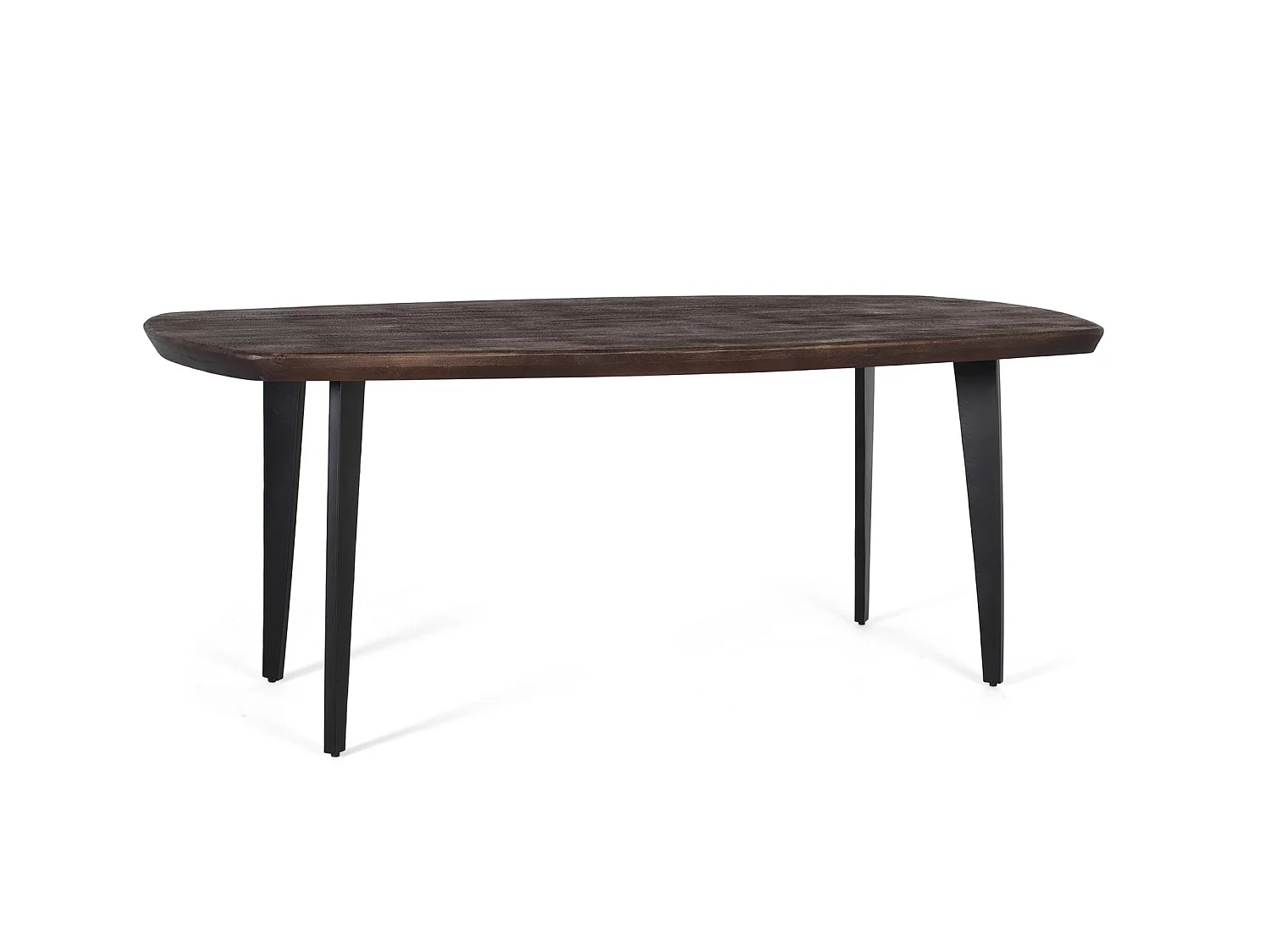 Tables de salle à manger en bois de manguier 200 cm, style rustique moderne - 77 x 200 x 100