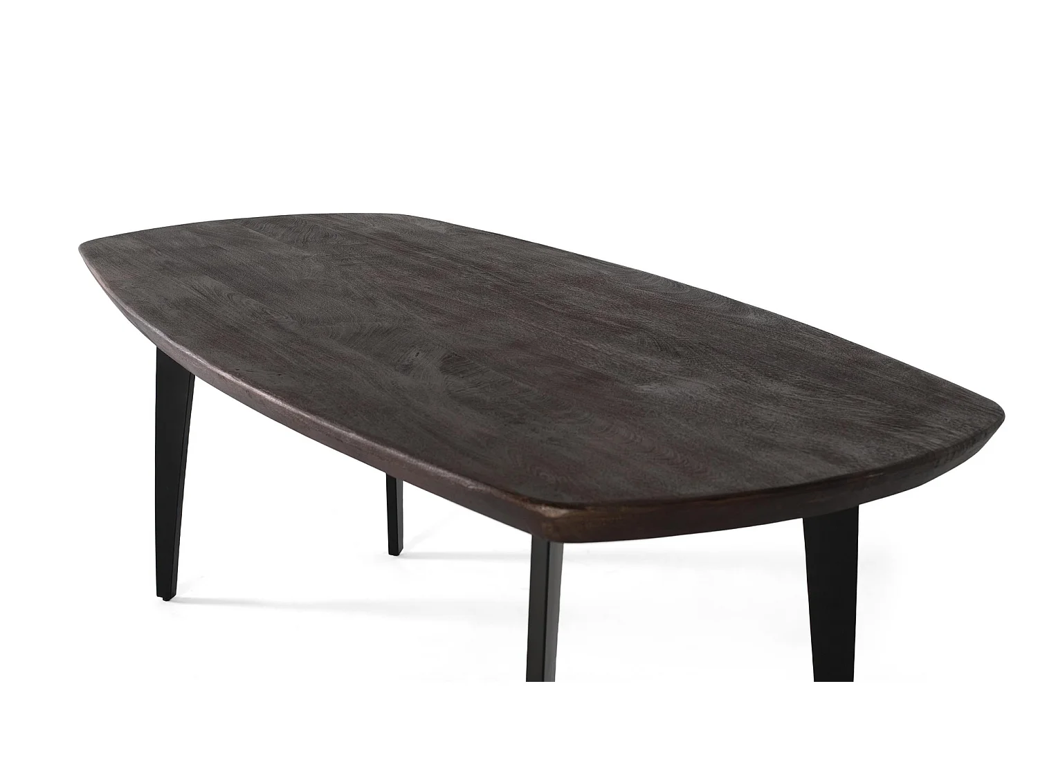 Tables de salle à manger en bois de manguier 200 cm, style rustique moderne - 77 x 200 x 100