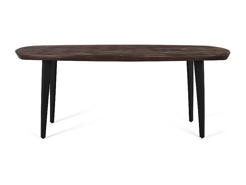 Mesa à manjedoura em manguier woods aux coins arrondis, 200 cm