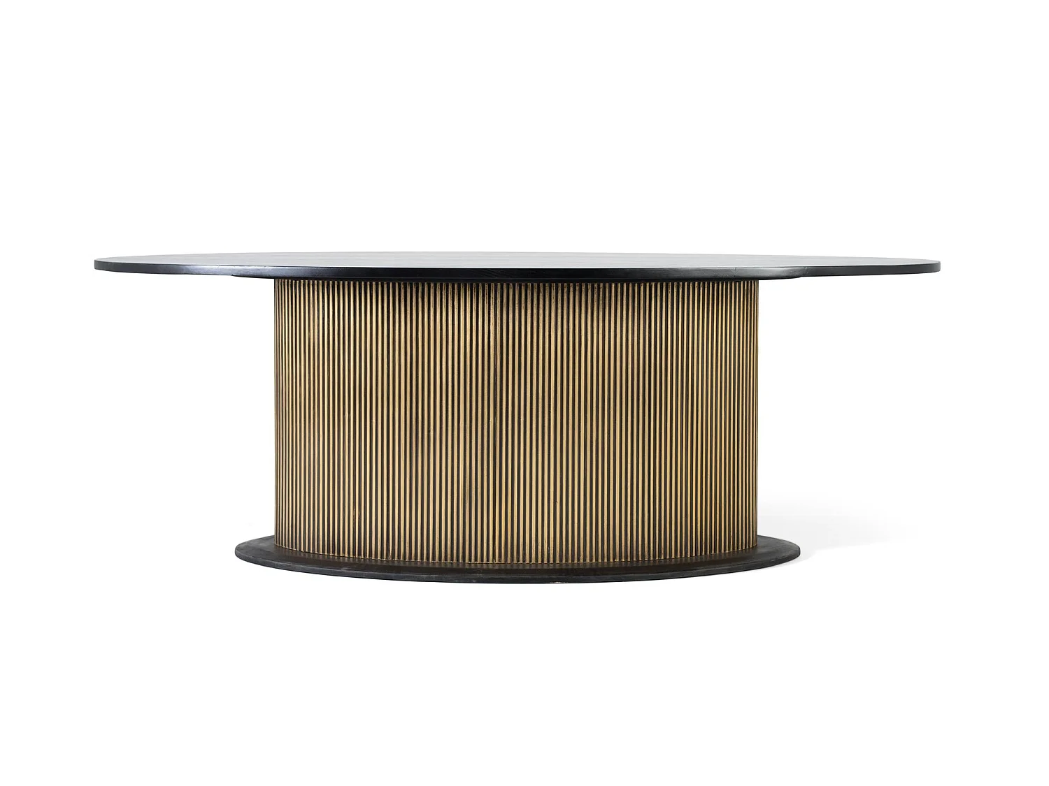 Tables de salle à manger en bois de manguier 220 cm, style classique moderne - 77 x 220 x 110