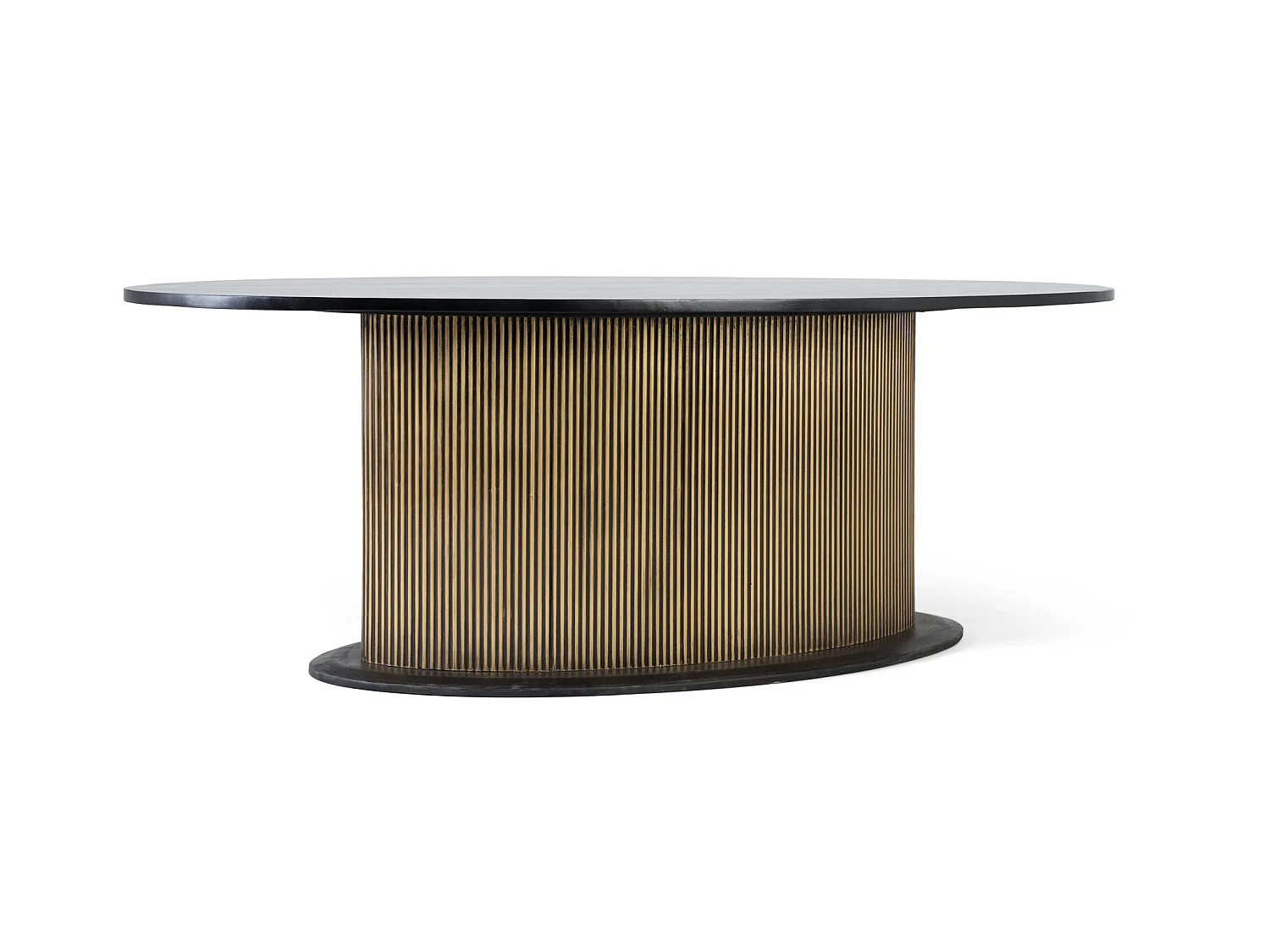 Tables de salle à manger en bois de manguier 220 cm, style classique moderne - 77 x 220 x 110