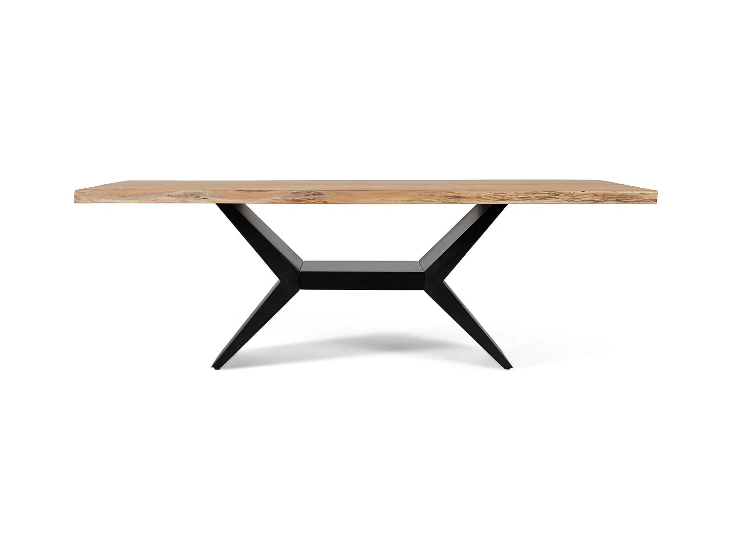 Table à manger en bois d'acacia massif 220 cm
