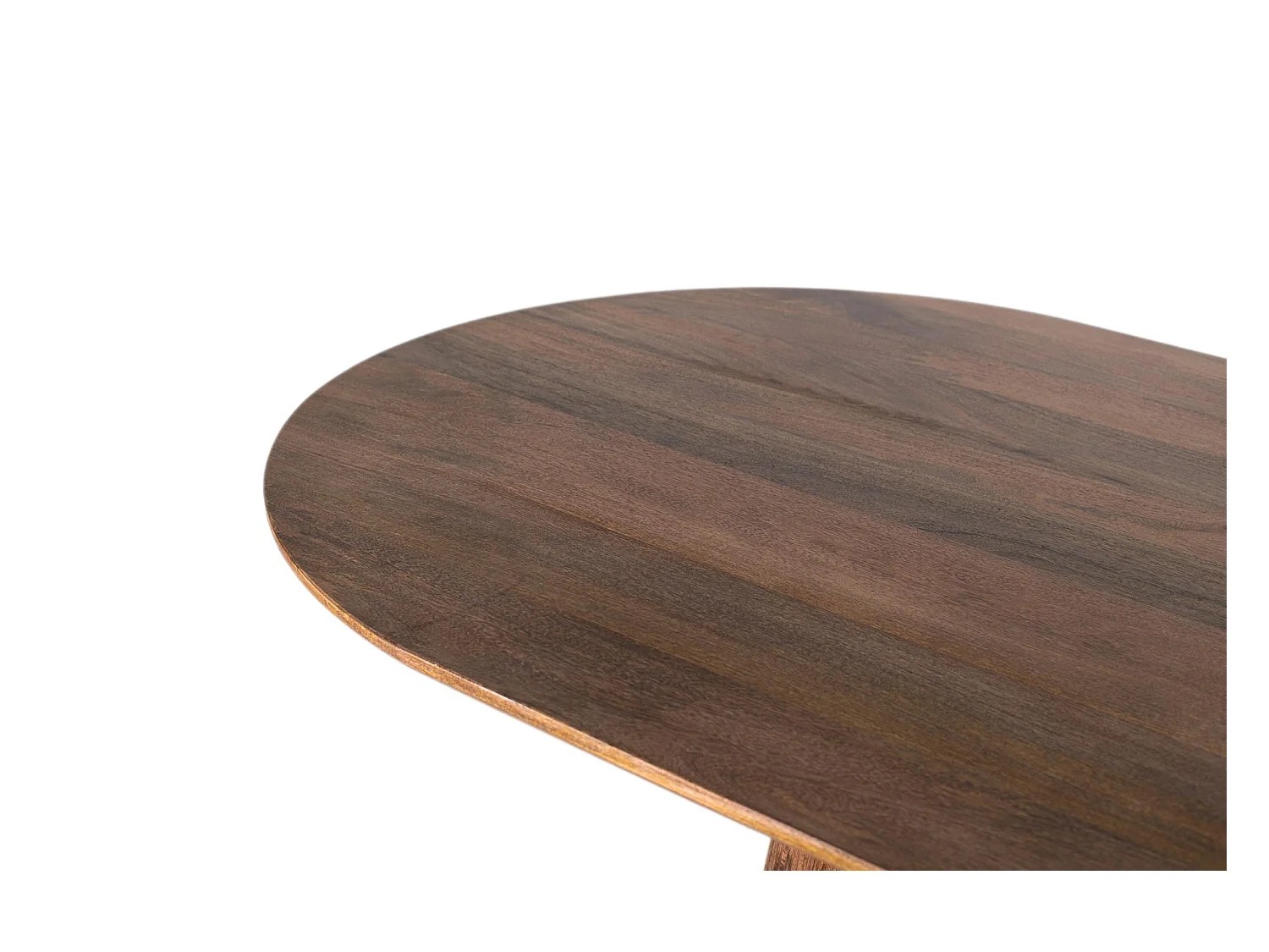 Table à manger avec plateau ovale en bois de manguier 210 cm