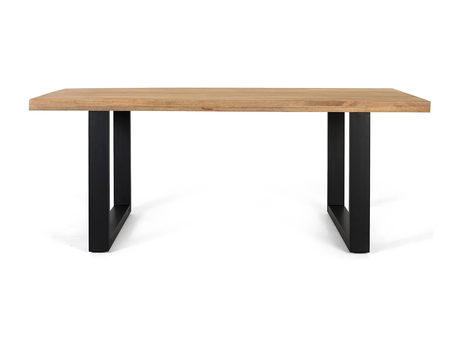Table à manger avec plateau rectangulaire en bois de manguier 200 cm