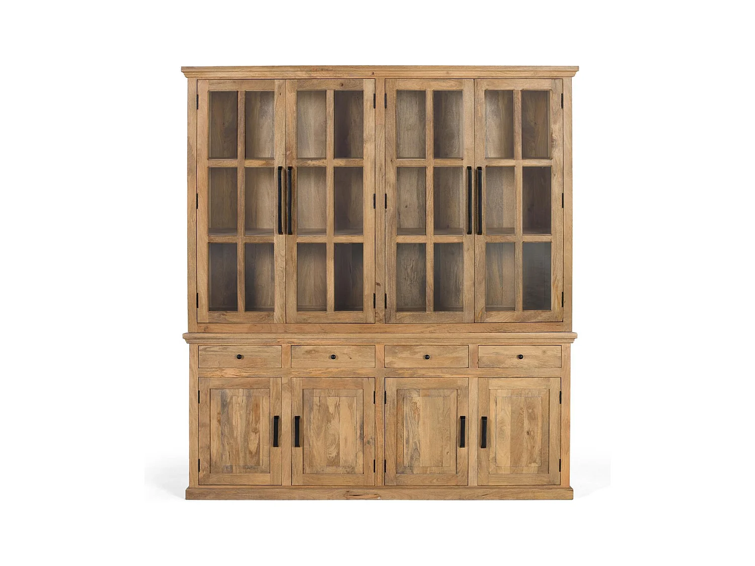 Armoire artisanale en bois de manguier massif 226 cm