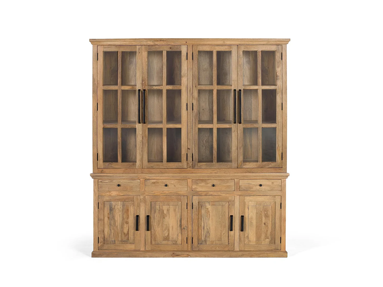 Håndlaget garderobe i heltre mango, 226 cm