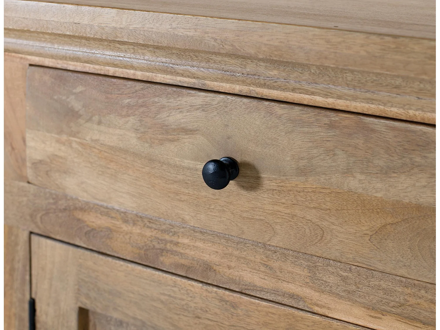 Håndlaget garderobe i heltre mango, 226 cm