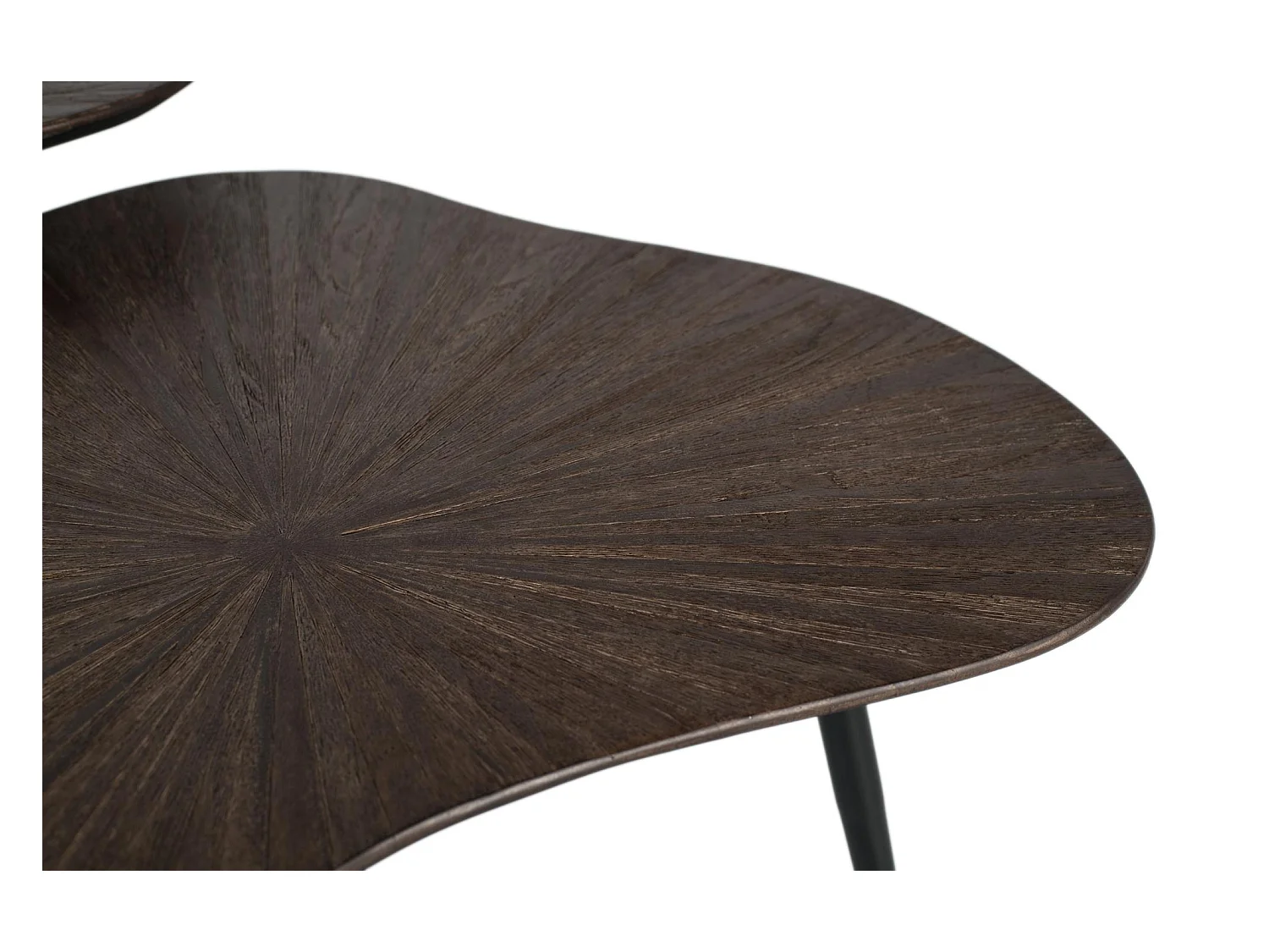 Ensemble de deux tables d'appoint gigognes au design irrégulier