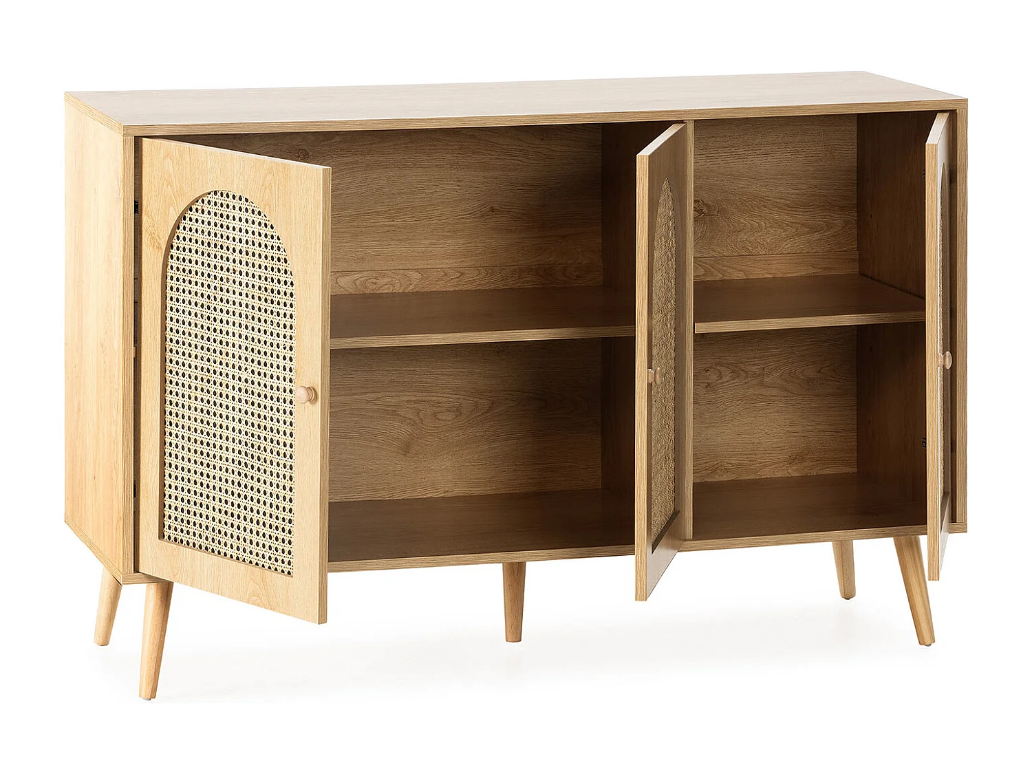 Bufet kolumnowy Luna 3-drzwiowy kolor Dąb