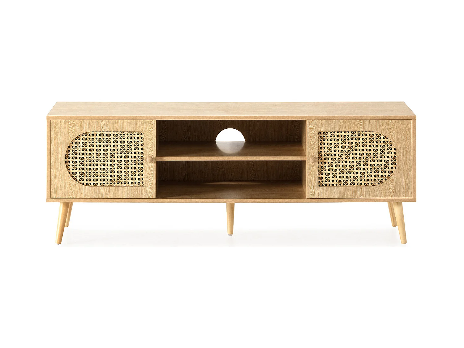 Meuble Tv Luna 2 portes couleur Chêne