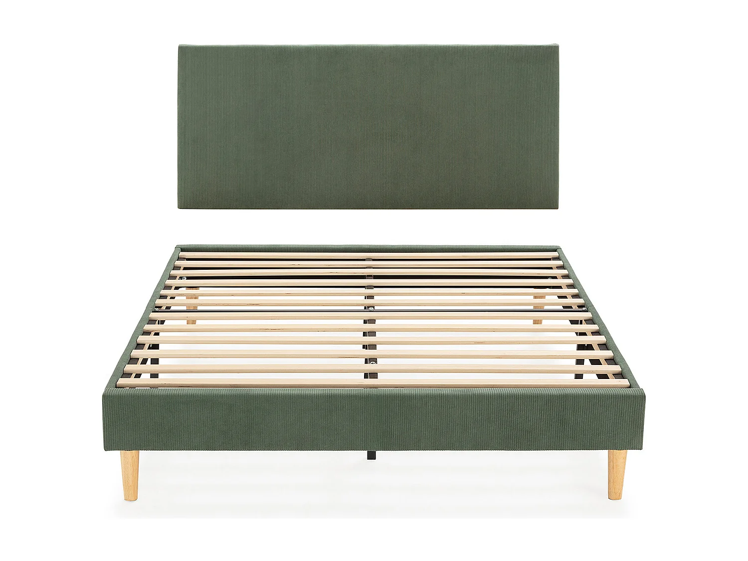 Polsterbett + kopfteil Bari 140x200 cm, Grün