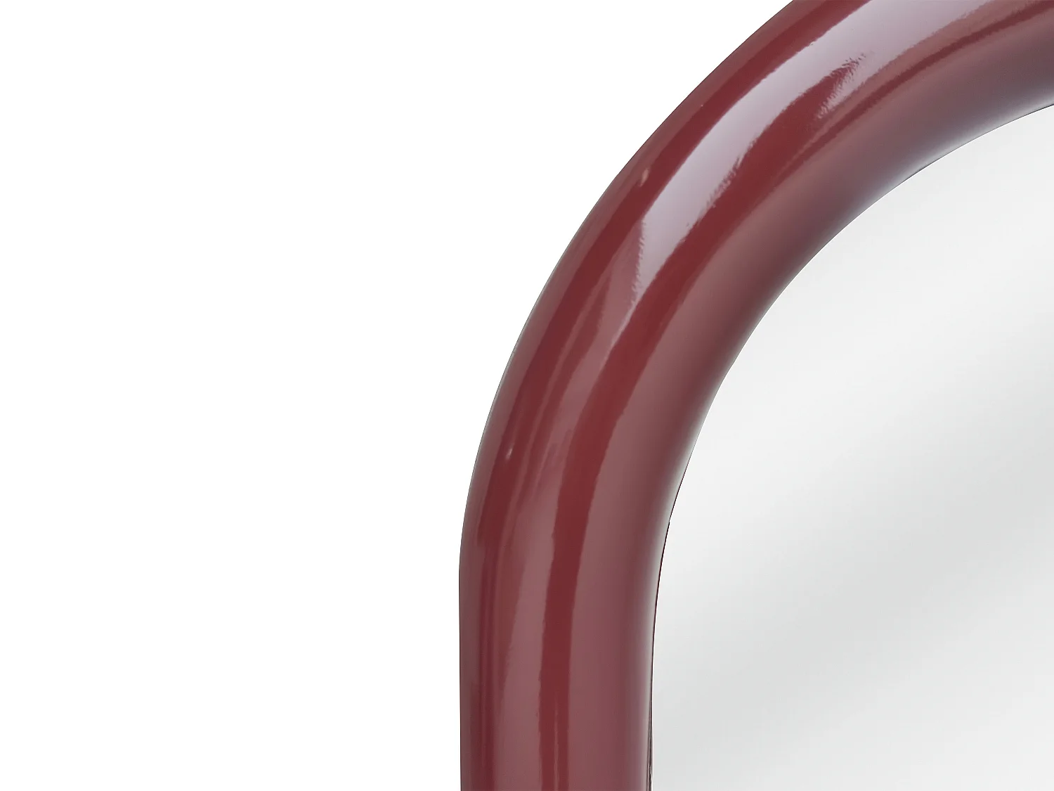 Miroir mural ovale en bois de paulownia - L. 60 x H. 105 cm - Marron - YALMA