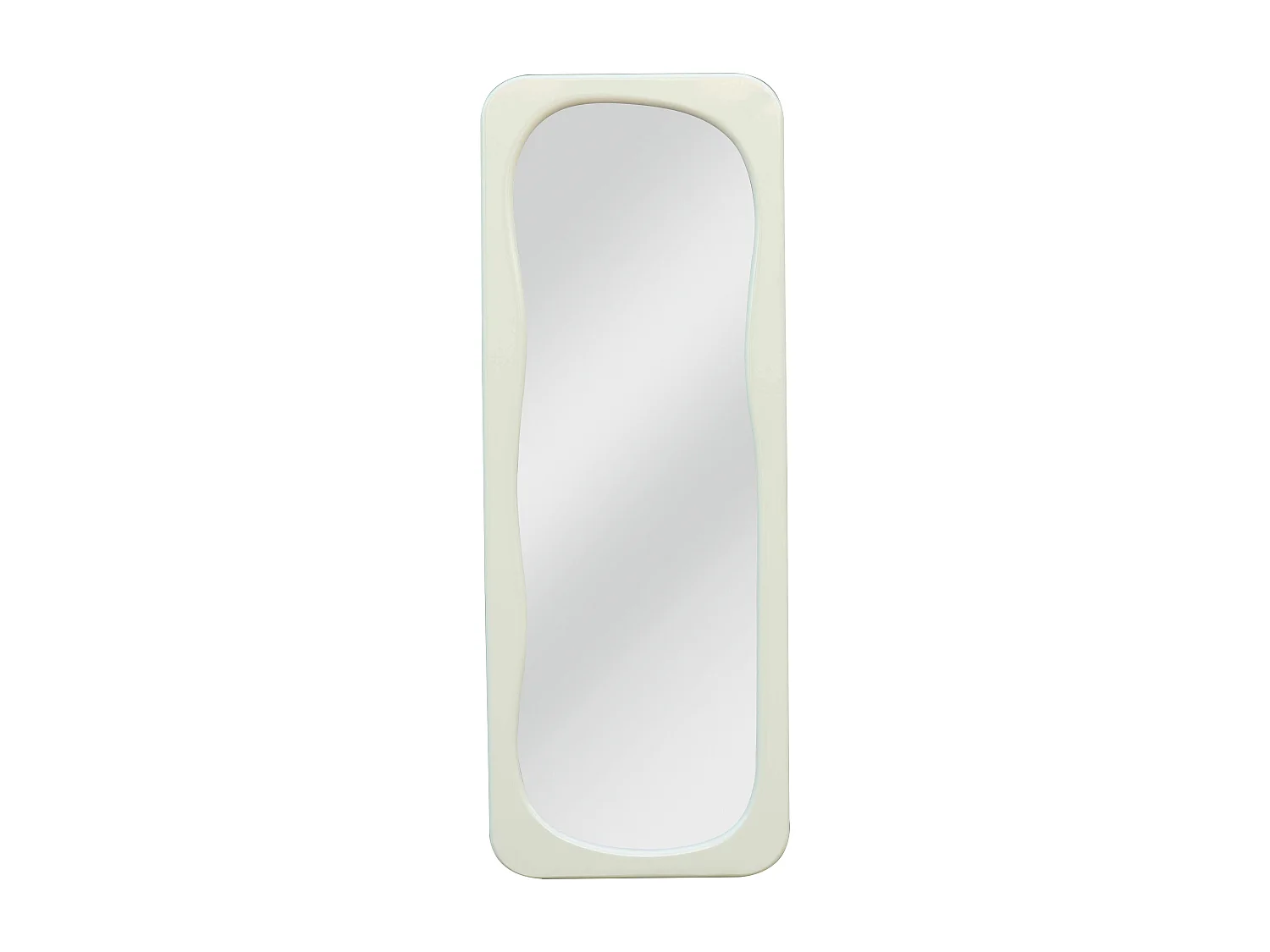 Miroir organique finition  brillante - L. 60 x H. 160 cm - Ivoire - HAIMEI