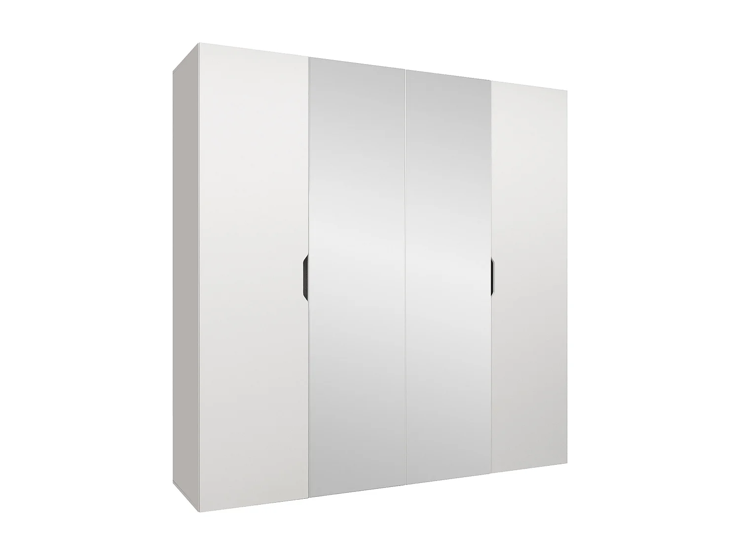 Armario Hartford 514, Blanco, 202x200x50cm, Puertas de armario: Con bisagras