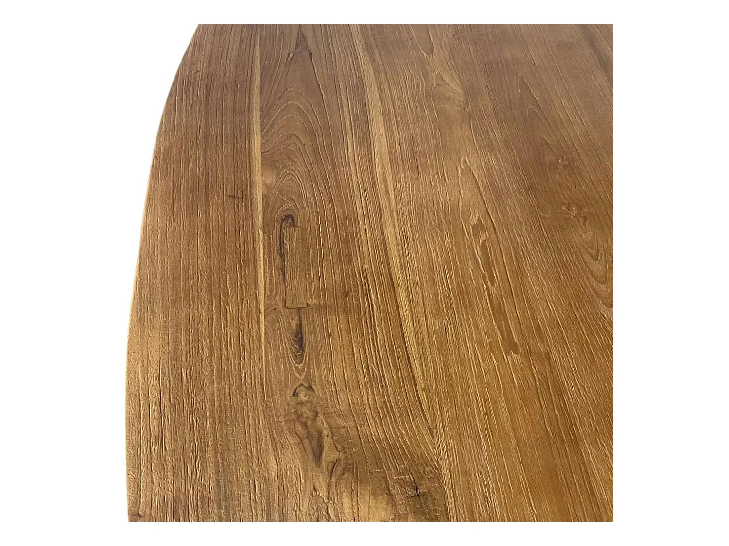 Table à manger ovale en bois de teck recyclé 190 cm ONTARIO