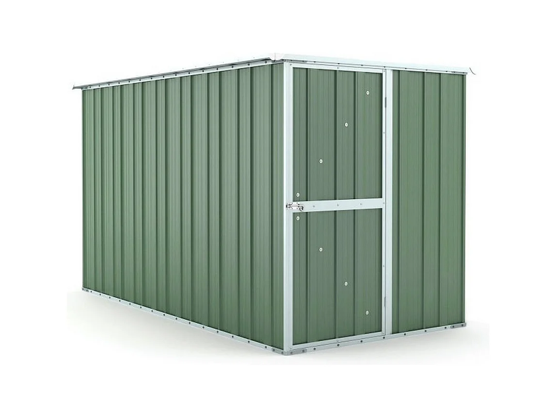 Casetta giardino lamiera Box in Acciaio Zincato 175x307cm x h1.82m - 95KG - 5,4mq - VERDE