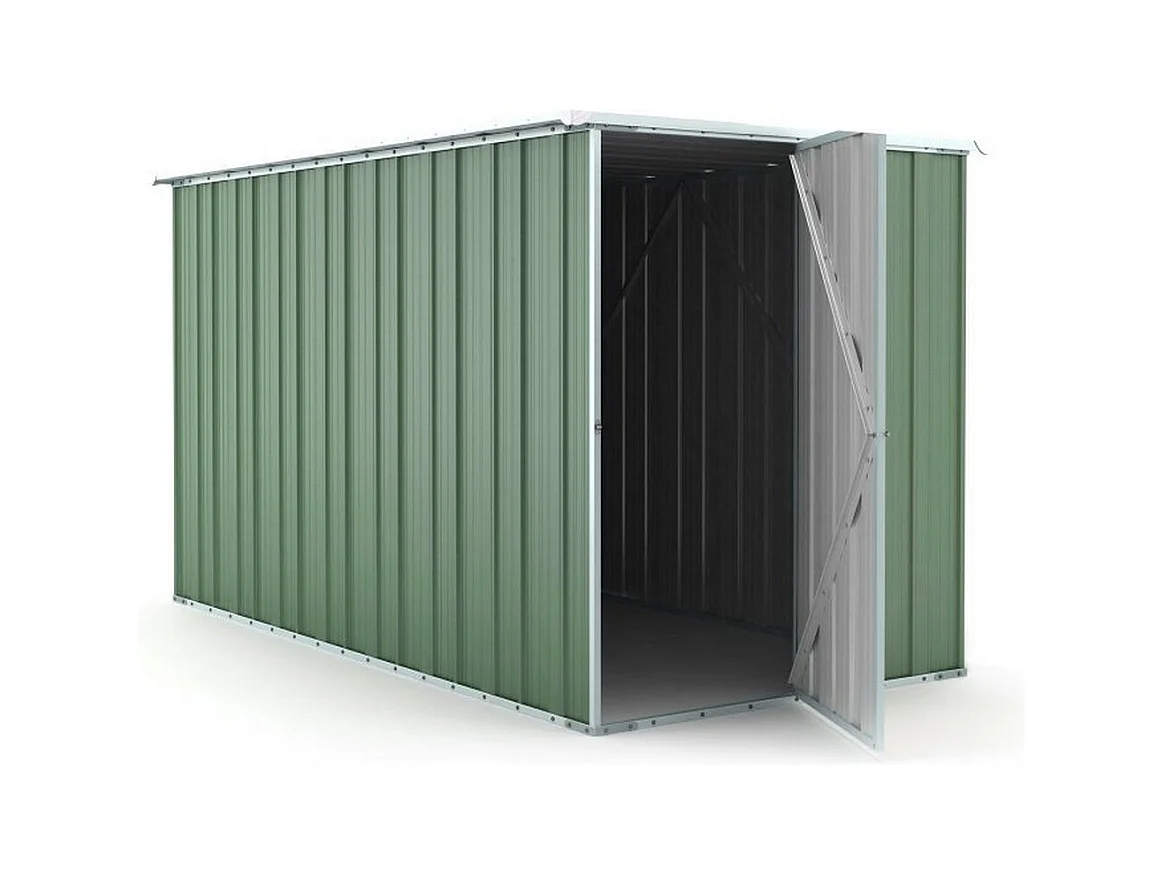 Casetta giardino lamiera Box in Acciaio Zincato 175x307cm x h1.82m - 95KG - 5,4mq - VERDE