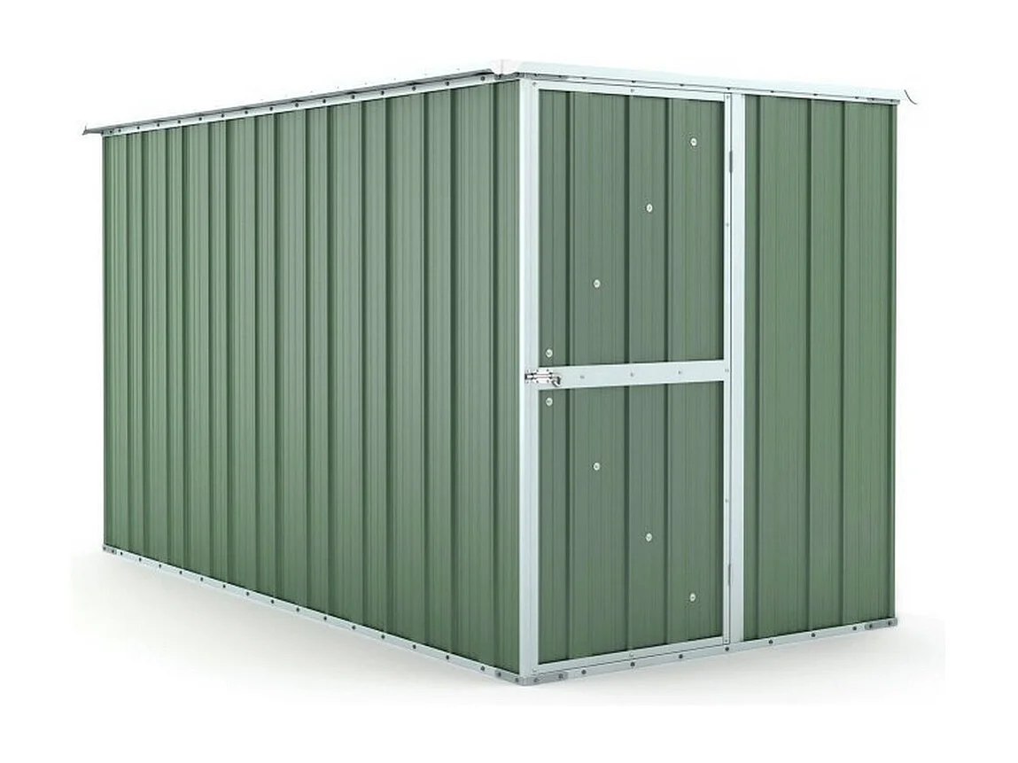 Casetta giardino lamiera Box in Acciaio Zincato 175x307cm x h1.82m - 95KG - 5,4mq - VERDE
