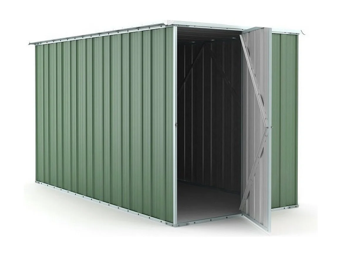 Casetta giardino lamiera Box in Acciaio Zincato 175x307cm x h1.82m - 95KG - 5,4mq - VERDE