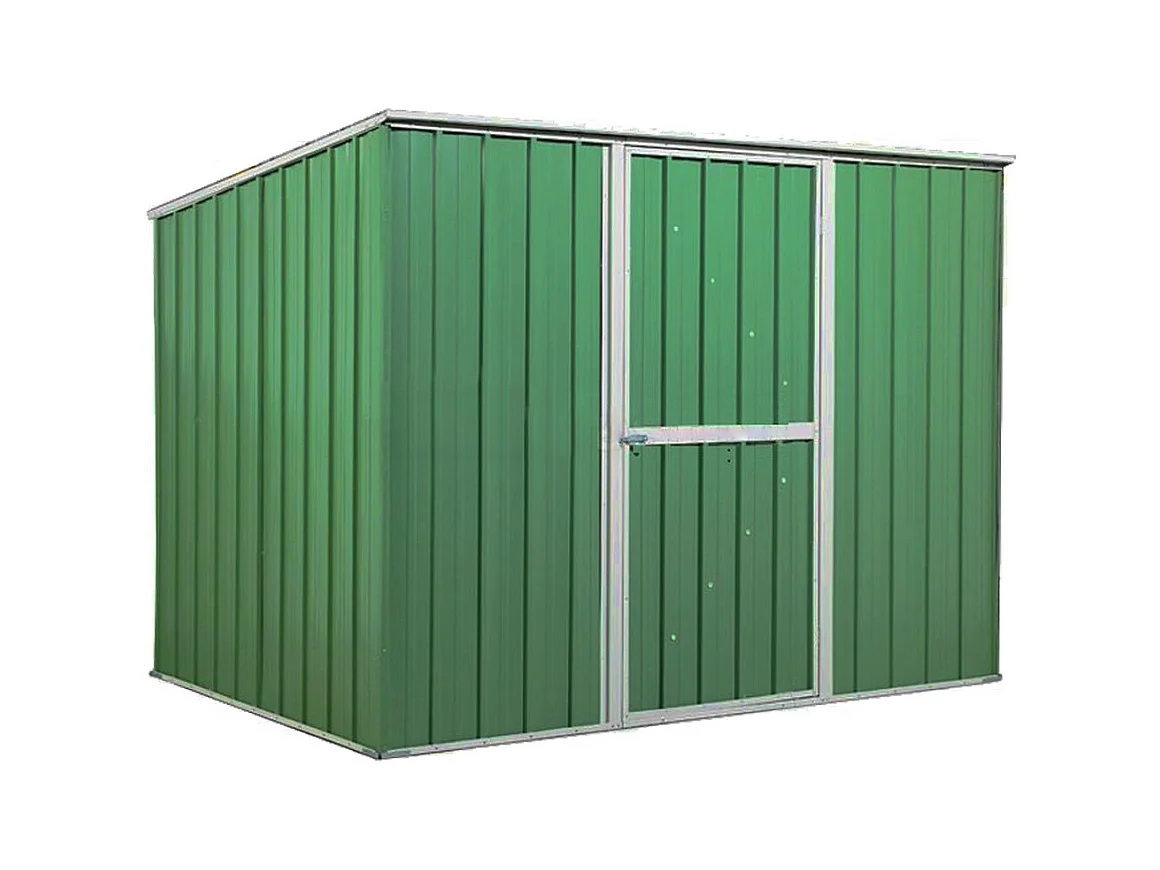Casetta giardino in lamiera Box in Acciaio Zincato 260x185cm x h1.92m - 85kg - 4,81mq - VERDE