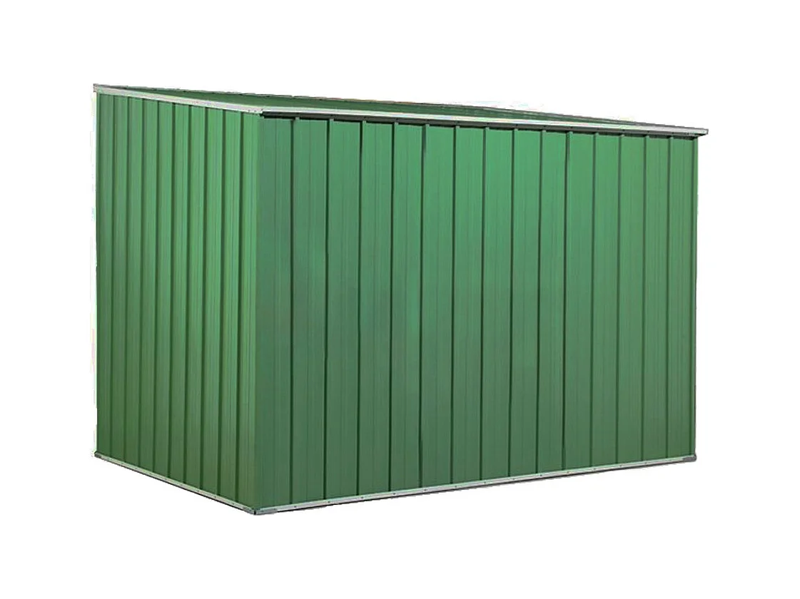 Casetta giardino in lamiera Box in Acciaio Zincato 260x185cm x h1.92m - 85kg - 4,81mq - VERDE