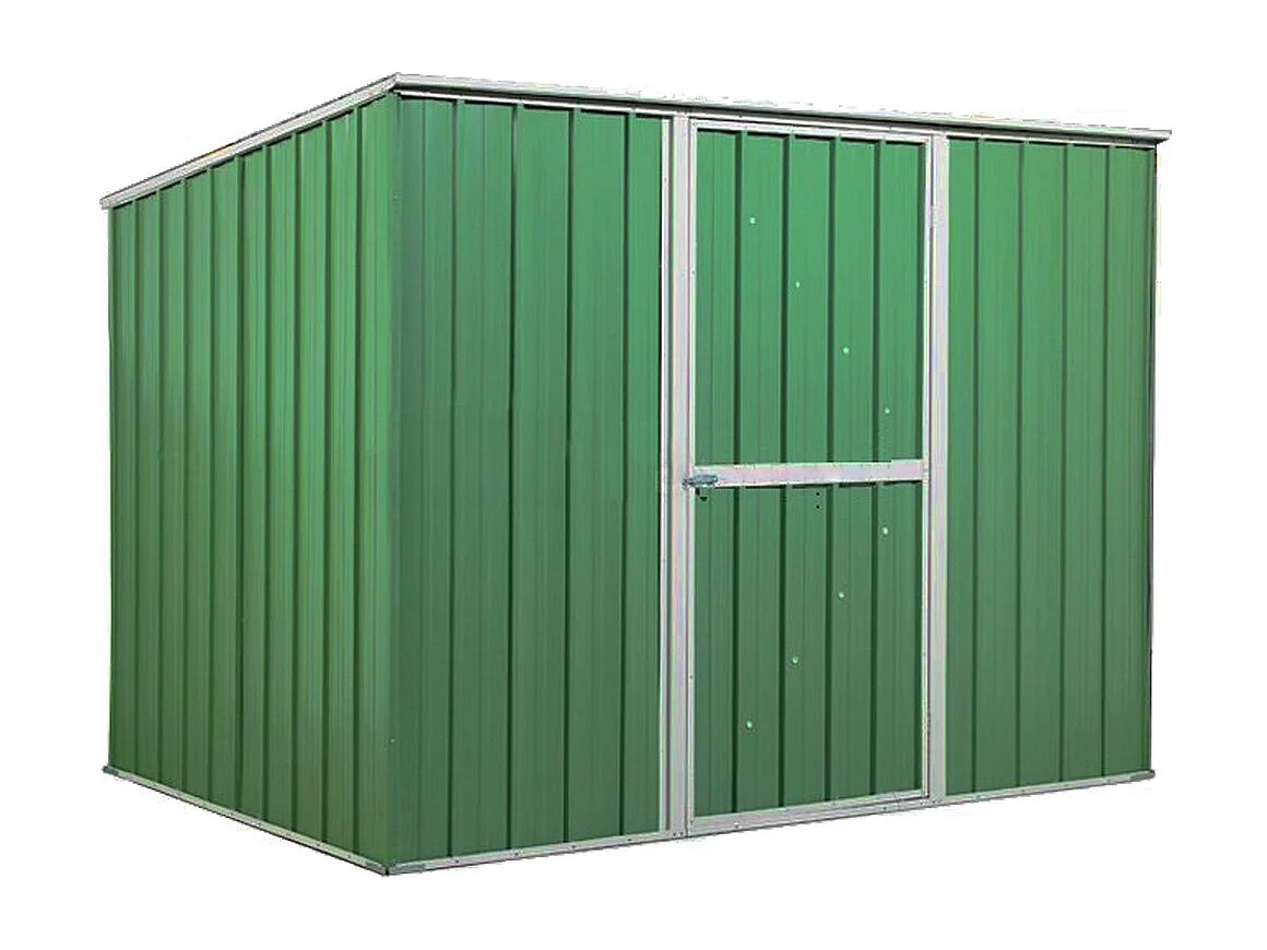 Casetta giardino in lamiera Box in Acciaio Zincato 260x185cm x h1.92m - 85kg - 4,81mq - VERDE