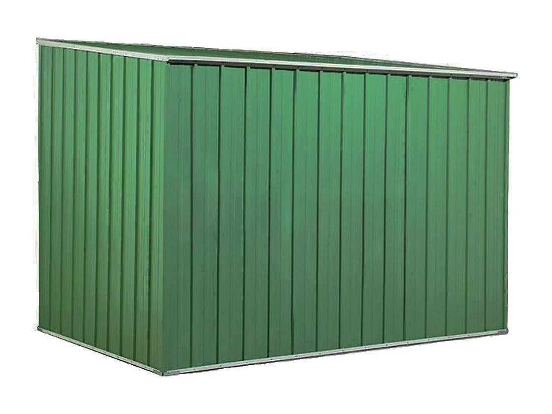 Casetta giardino in lamiera Box in Acciaio Zincato 260x185cm x h1.92m - 85kg - 4,81mq - VERDE