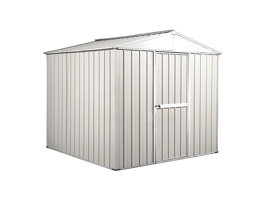 Capanno per esterno in lamiera di acciaio zincata 275x175cm x h 212cm - 87 kg - 4,81mq - BIANCO